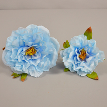 Oil painting Peony large simulation garden landscape shape wedding scene decoration flower shadow building background flower