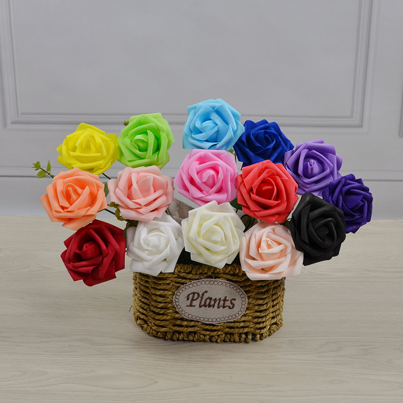 Simulated PE Bubble Rose Silk Flower Euro - style bust wrist - wrist bride hands DIY Wedding Gallery Scene Decoration