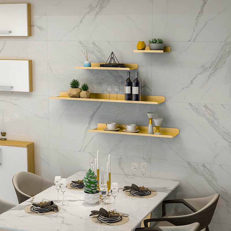 Iron word partition wall shelf Nordic dining room living room TV background wall hanging decorative partition