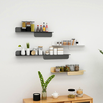 Nordic wall shelves Perforated Iron Art Living Room TV Wall Deco bedrooms Wall Shelves Lined with partitions