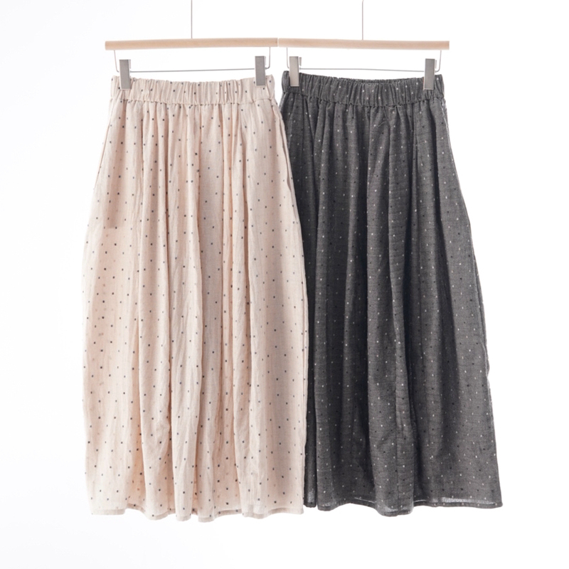8.5 Early Autumn Thin Pure Cotton ~ Elastic Waist Embroidered Small Square Versatile Skirt 8.5 Early Autumn Thin Pure Cotton ~ Elastic Waist Embroidered Small Square Versatile Skirt