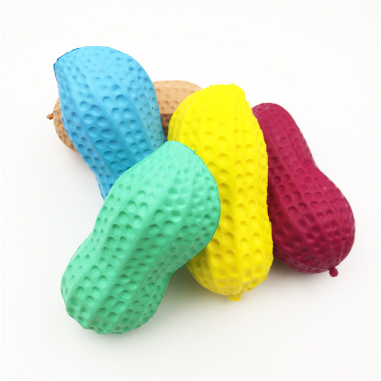 squishy slow rebound simulation cute peanut fake bread peanut pendant home decoration children vent toys