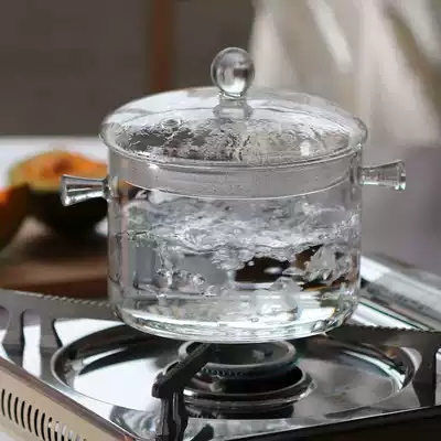 Glass straight pot transparent bird's nest stew