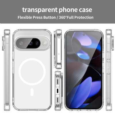 Suitable for Google Pixel 11 Pro XL Transparent Phone Case Pixel 10 9A Proxl Magnetic All-Inclusive Anti-Fall Simple Protective Case Suitable for Google Pixel 11 Pro XL Transparent Phone Case Pixel 10 9A Proxl Magnetic All-Inclusive Anti-Fall Simple Protective Case