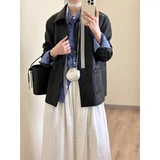 Черная осенняя ретро небольшая куртка, подходит для подростков, в американском стиле