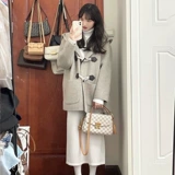 Демисезонное короткое шерстяное пальто, куртка, увеличенная толщина