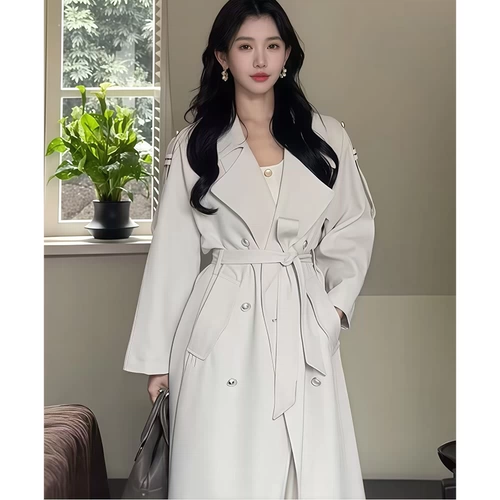 Осенний длинный плащ для отдыха, премиум класс, в британском стиле, средней длины, подходит для подростков