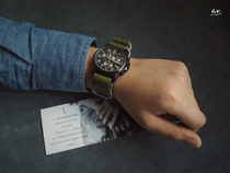 Leather Knight PXK-NATO NATO cowhide strap water ghost military watch olive green wrestling tanning leather handmade
