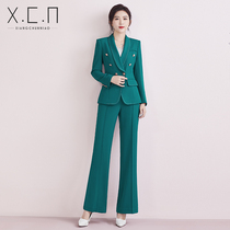 Xiangchun bird high-end suit professional suit women 2021 autumn and winter temperament host sales department formal work clothes