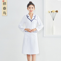 White coat Doctor Nurse uniform long sleeve long sleeve beauty salon dentist plastic skin management work clothes women