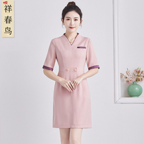 Xiangchun bird beautician work clothes womens foot bath dress summer new high-end hotel spa Technician Professional wear