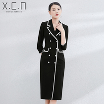 Xiangchun bird suit style high-end celebrity professional dress dress goddess Fan Qiudong temperament host dress skirt