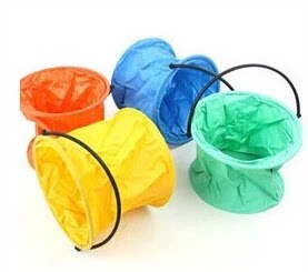 Folding color wash bucket large and unseparated plastic bucket