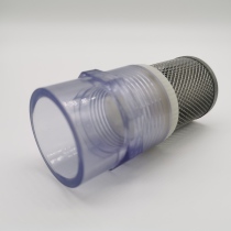 UPVC transparent inner wire filter tube filter screen terminal filter leaf impurities 20mm 25mm