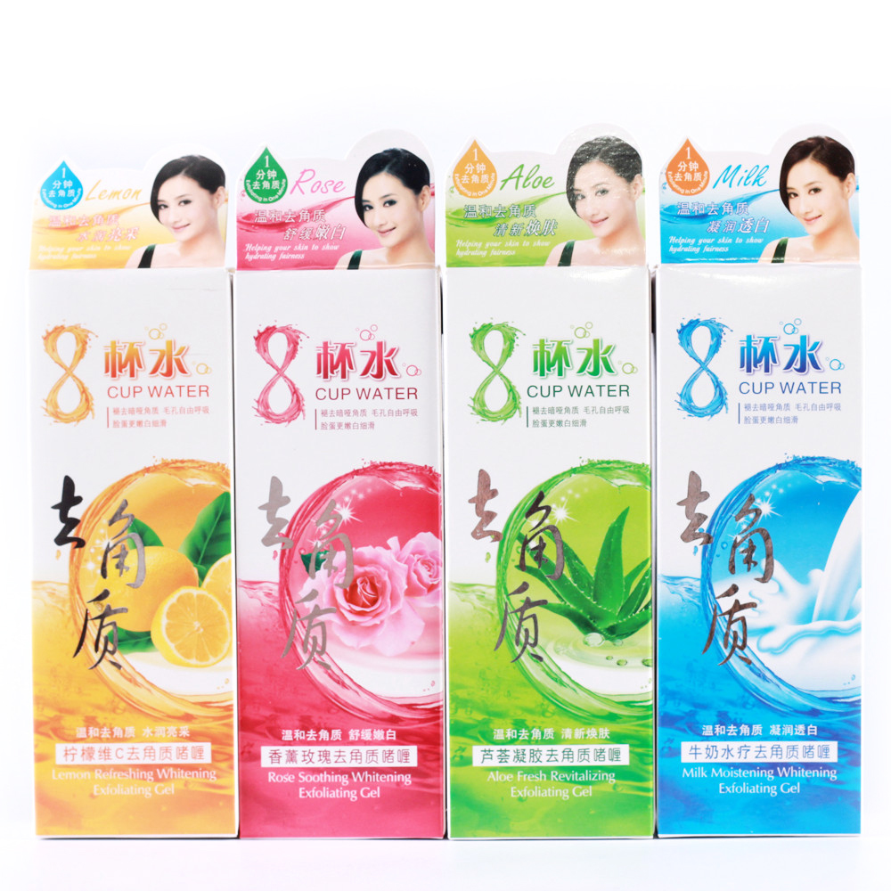 8 cốc nước tẩy tế bào chết da chết mụn đầu đen gel nam và nữ cơ thể nhẹ nhàng xoa bóp tay và chân tẩy tế bào chết cho body