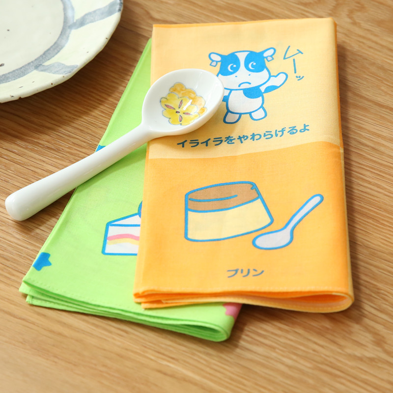 Meal - pad Cloth Children's handkerchief Cartoon handkerchief School handkerchief cotton handkerchief waterproof signature file