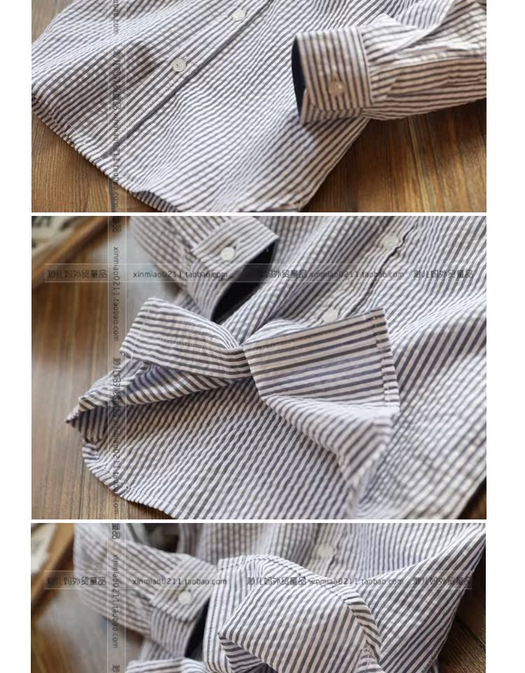 CQCS035 quần áo trẻ em 2018 mùa xuân và mùa thu áo sơ mi bé trai mới văn học fan áo cotton dài tay cho bé trai sơ mi trắng cho bé trai