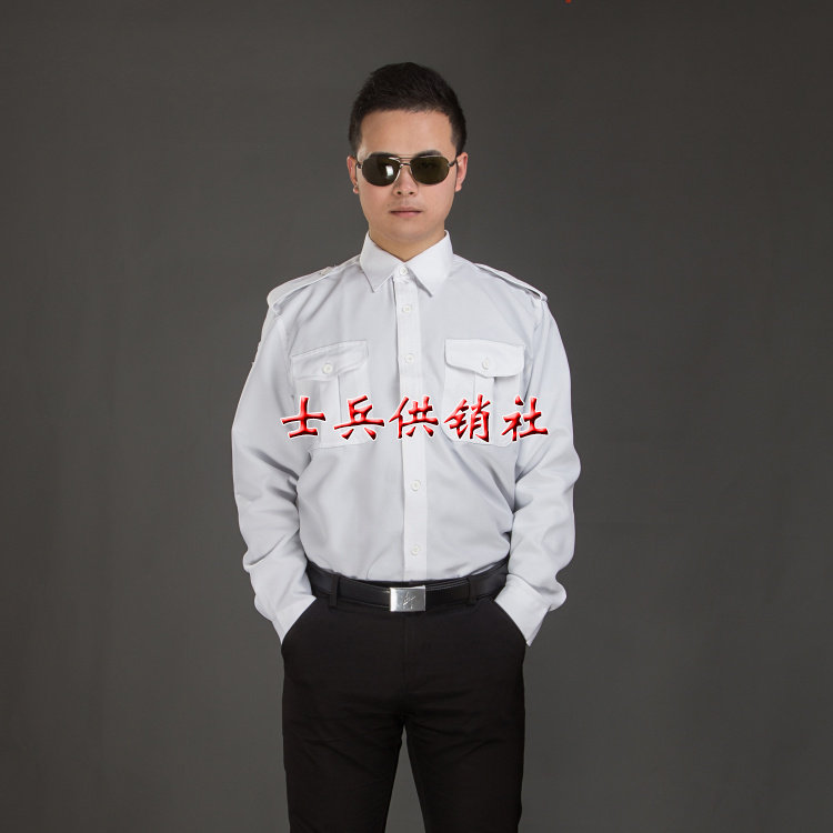 Folk products 99 sea long sleeves shirt white inner lining men's spring summer and summer breathable Zhongshan clothing security supplies