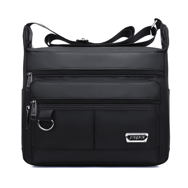 New Men's Shoulder Bag, Multi-Layered Large-Capacity Crossbody Bag, Men's Fashionable and Versatile Lightweight Travel Casual Waterproof Backpack