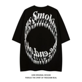 UxnStudio Original Tide Brand Summer Short Pomelo T Men and Womens Loose Harajuku Wind Street Пара Bankou Bf Bf