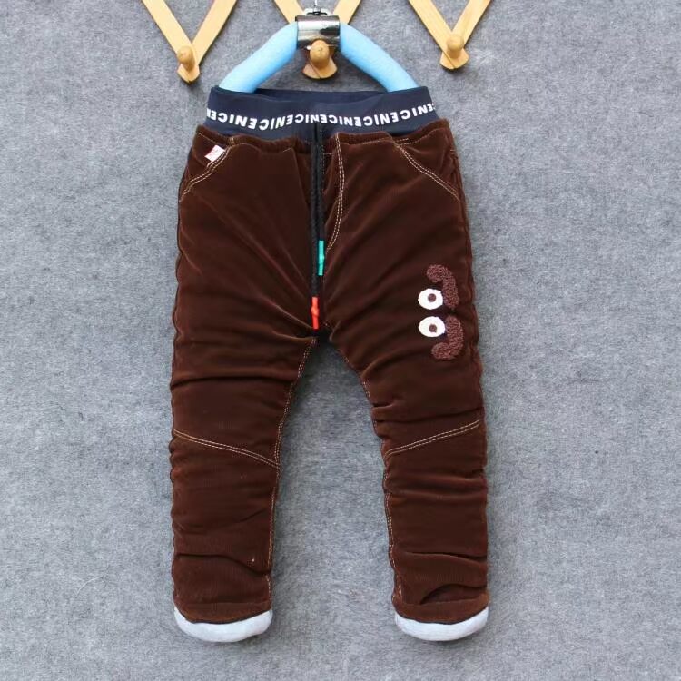 1-2-3-4-5-6 tuổi bé vải nhung bé trai quần denim bé gái dày bé cộng với quần cotton quần jean trẻ em xuất khẩu