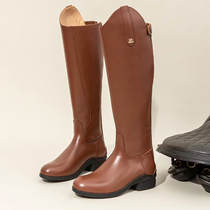 Cowhide equestrian boots equestrian boots riding boots high boots mens and womens riding boots obstacle high boots children
