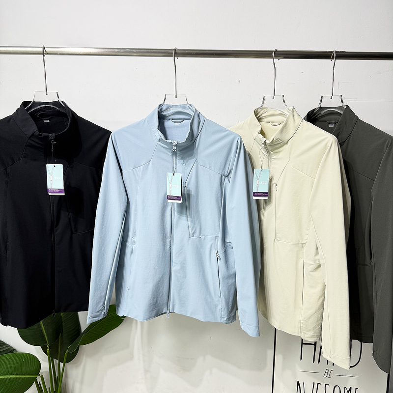 Lightweight and Breathable! Moisture-Wicking and Breathable! Spring Men's Trendy Outdoor Sports Sun-Protective Stretch Casual Jacket