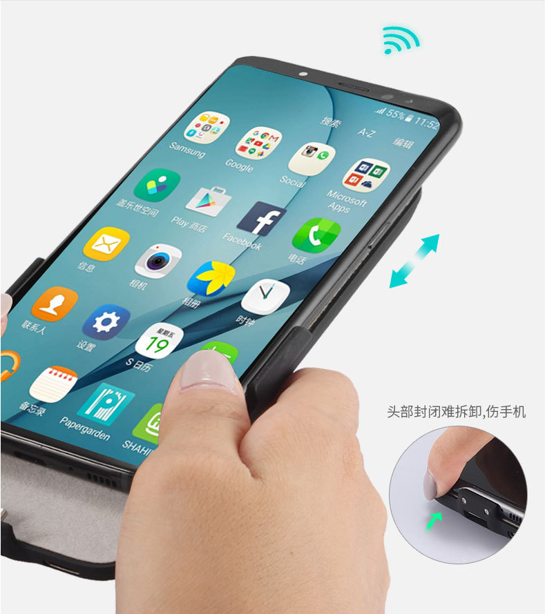 Samsung note8 quay lại pin chuyên dụng cho điện thoại di động s8plus + sạc siêu mỏng không dây sạc nhanh không dây sạc điện thoại