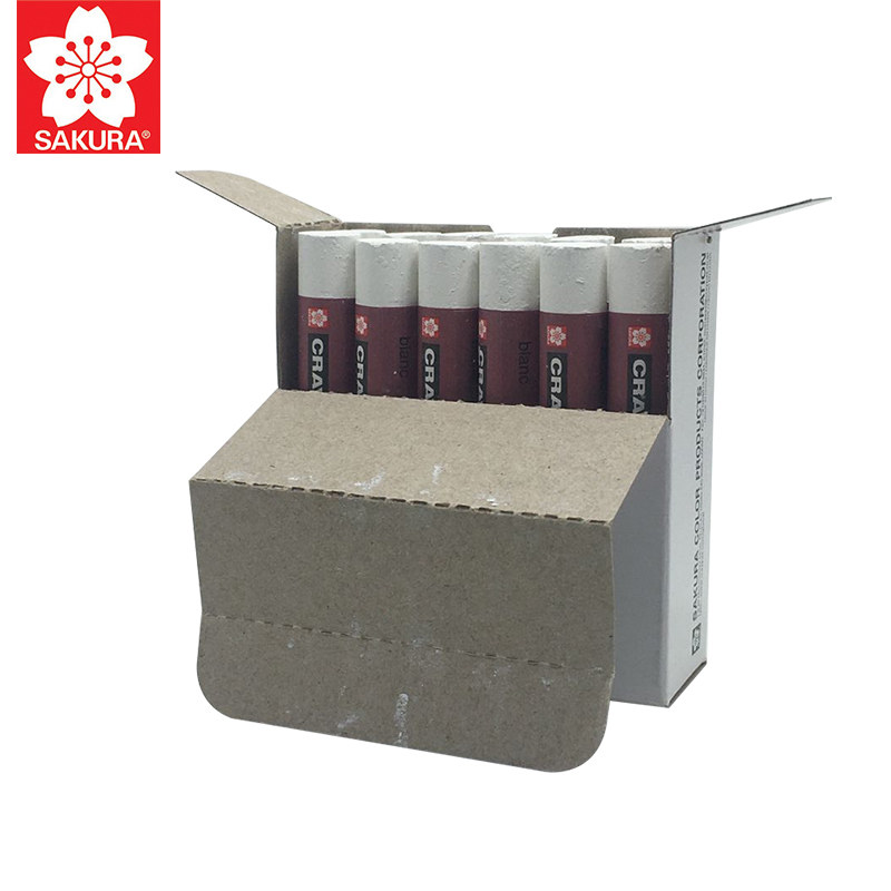 Japan Sakura oil painting stick monochrome packaging white oil painting stick waterproof oil product mark crayon kindergarten heavy color oil wax stick baby graffiti color crayon wholesale