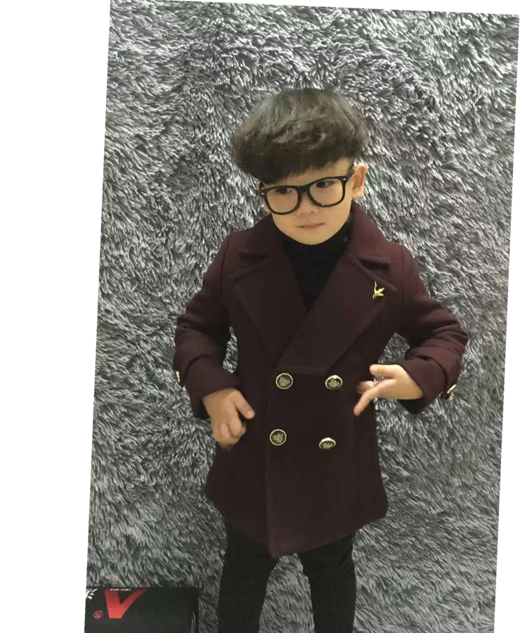 Manteau pour garcon en mélange - Ref 2161378 Image 10