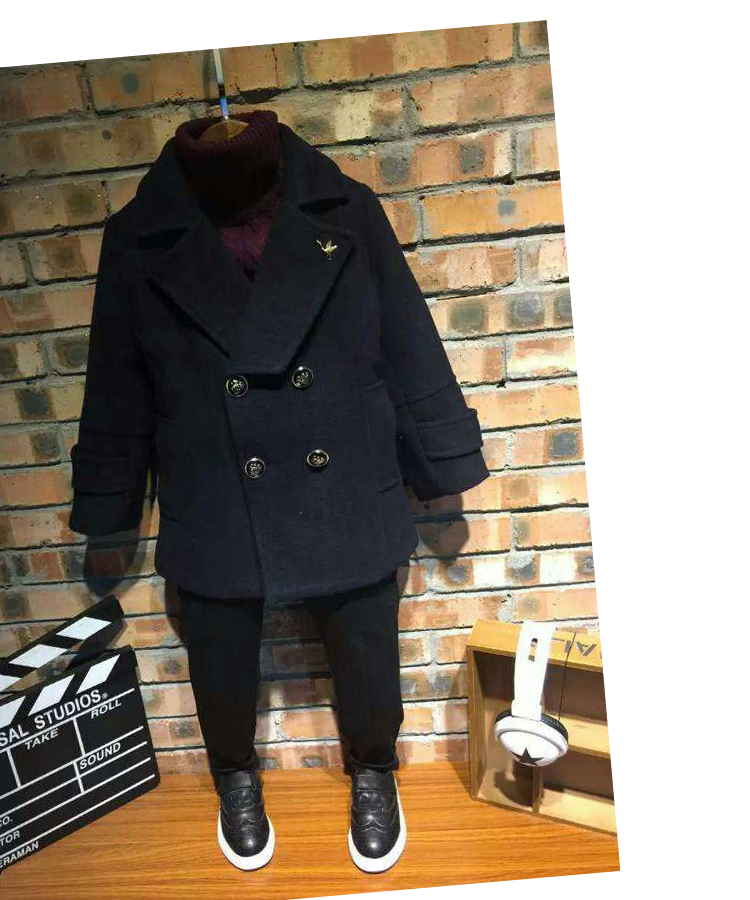 Manteau pour garcon en mélange - Ref 2161378 Image 8