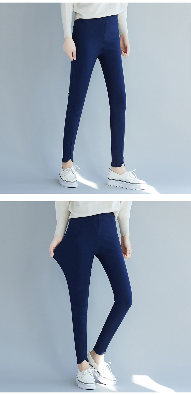 Quần legging nữ mặc 2018 thu đông phiên bản Hàn Quốc quần cạp cao cạp cao cộng với nhung chân giả nhung dày đồ nữ đẹp