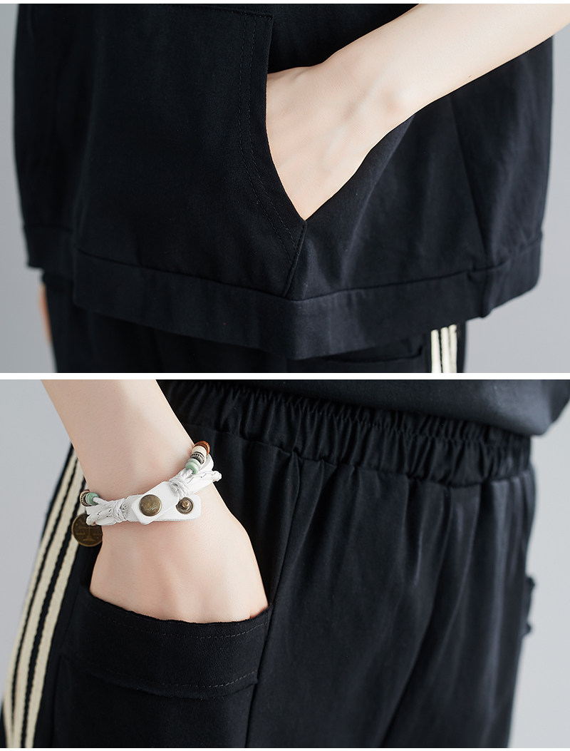 Спортивный костюм для отдыха, комплект, футболка, штаны, большой размер, в западном стиле для девушки 