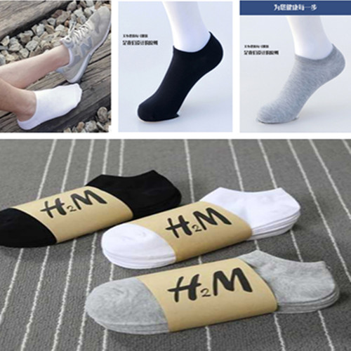 Socks men's mid-tube invisible socks spring and summer sweat-absorbing deodorant black socks 10-20 pairs of disposable socks wholesale