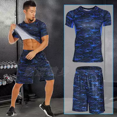 Running sportswear men summer quick-drying training suit basketball morning running shorts short sleeve gym casual set
