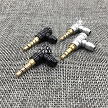 All copper L type 3 5 Audio plug 3 5 stereo elbow 3 5 welding head 2 5mm three four section elbow