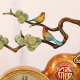 New Chinese-Style High-End Brass Table Clock for Living Room, Fashionable and Elegant Home-Use Desk Clock, Luxurious Desktop Ornament