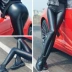 Mùa thu và mùa đông giả da là quần da eo cao mỏng phụ nữ cộng với quần legging nhung dày bên ngoài mặc quần lửng nữ size lớn