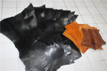 Imported rare leather ostrich legs wallet card holder watch strap material mobile phone case inlay handmade DIY leather leather goods