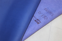 French H family original stock calfskin swift sapphire blue plain shoulder and neck first layer genuine leather handmade DIY leather