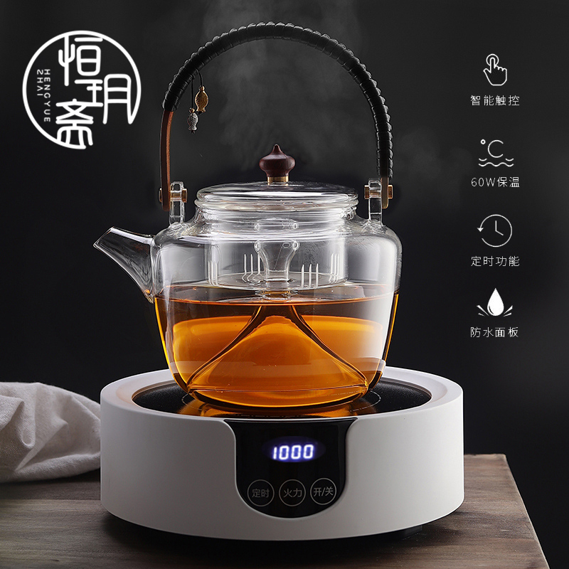 Laobai tea special tea maker integrated automatic glass mesh red teapot home desk kettle set