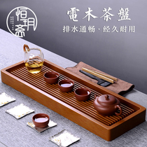 Electric Wood tea tray whole piece of solid wood household simple Chinese tea tray small tea table dry bubble table water storage and drainage dual-purpose Tea Sea