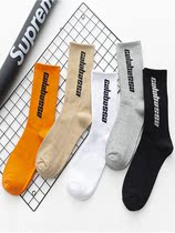 Couples breathable Street sweat deodorant basketball cotton socks English European and American sports fitness hip-hop socks