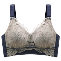 Catman underwear for women with big breasts full cup anti-sagging breast reduction ultra-thin breathable lace bra for summer