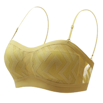 Cat with no shoulder strap underwear woman large chest appears small clustering anti-slip chest without trace anti-offset wrapped chest thin