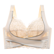 Adjustable large breasts small breasts underwear womens full cup thin correction anti-expansion anti-sagging side bra bra