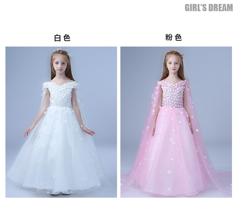 Đầm công chúa cho bé gái áo fluffy chủ nhà biểu diễn trang phục piano 2018 mới trình diễn trang phục dạ hội - Váy trẻ em váy bé gái đẹp