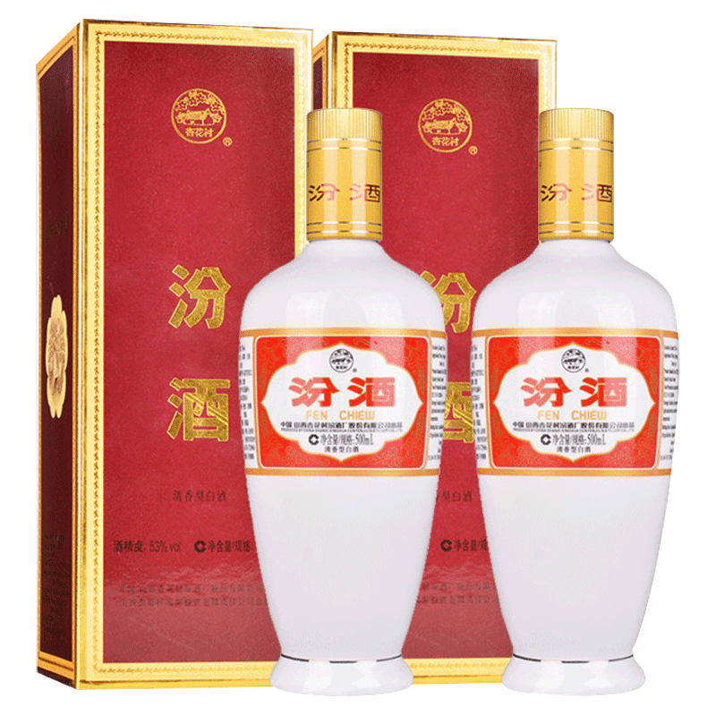 白酒 山西杏花村汾酒 30年陳醸（清香型白酒）500ml 53度 山西杏花村汾酒53度牧童盒出口白瓷500ml*2瓶清香型国产白酒评价- 淘宝网