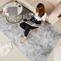  Nordic ins fluff blanket Living room carpet Coffee table Bedroom bedside household floor mat Sofa mat Net red simple wool mat