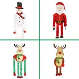 Рождественский декоративный бумажный мужчина, висящий украшение, пожилые подвесные подвесные подвесные кулон